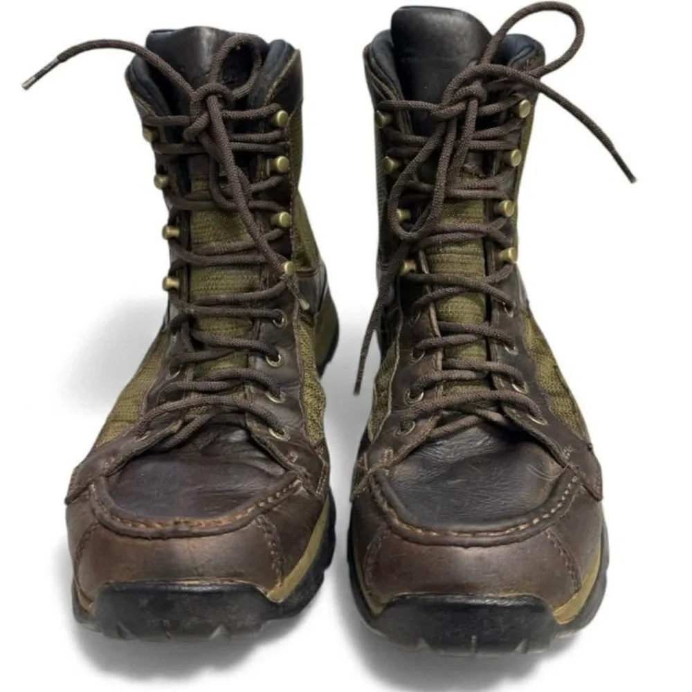 Danner Recurve 7” Moc Toe Waterproof Brown and Olive Men's Boots Size 13